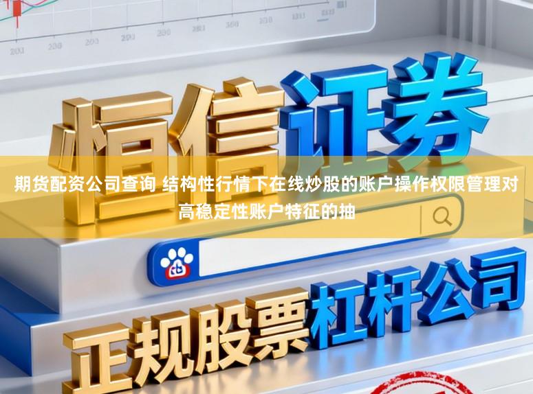期货配资公司查询 结构性行情下在线炒股的账户操作权限管理对高稳定性账户特征的抽
